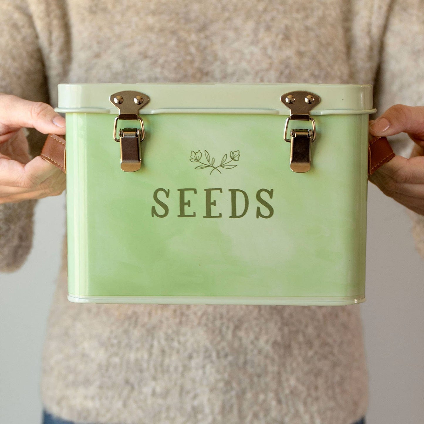 Green Seed Storage Box