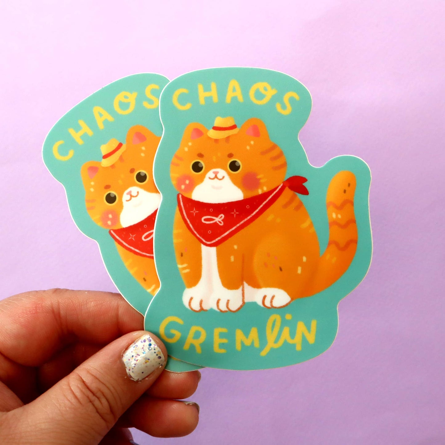 Chaos Gremlin Cat Stickers