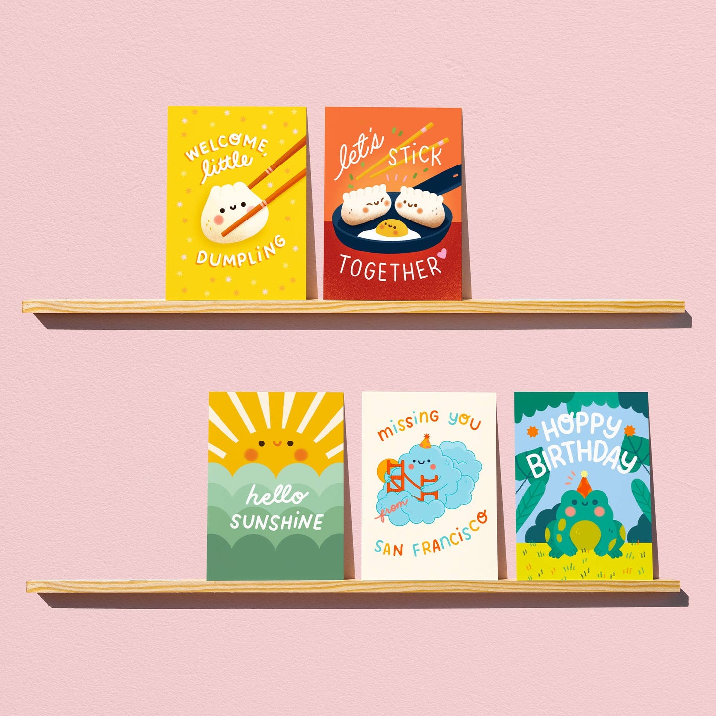 Let's Stick Together Greeting Card