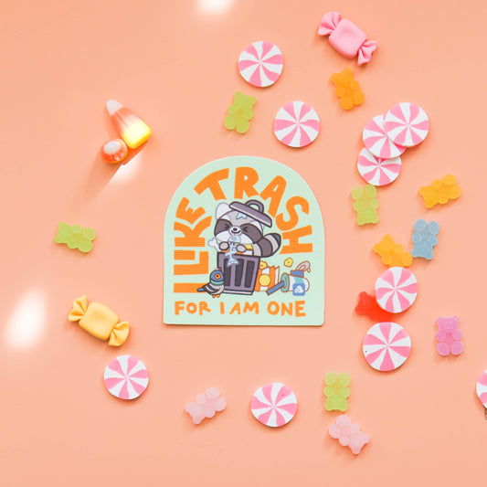 Friendly Raccoon Sticker