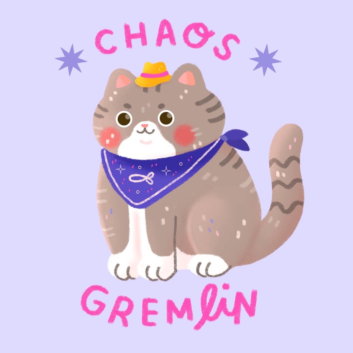 Chaos Gremlin Cat Stickers