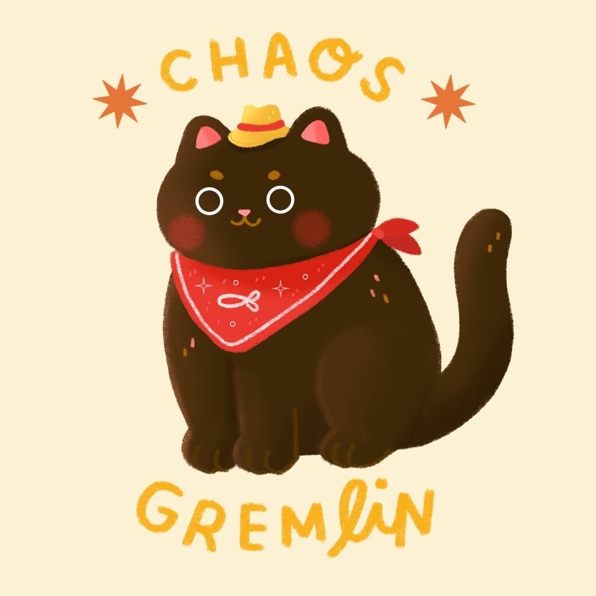 Chaos Gremlin Cat Stickers