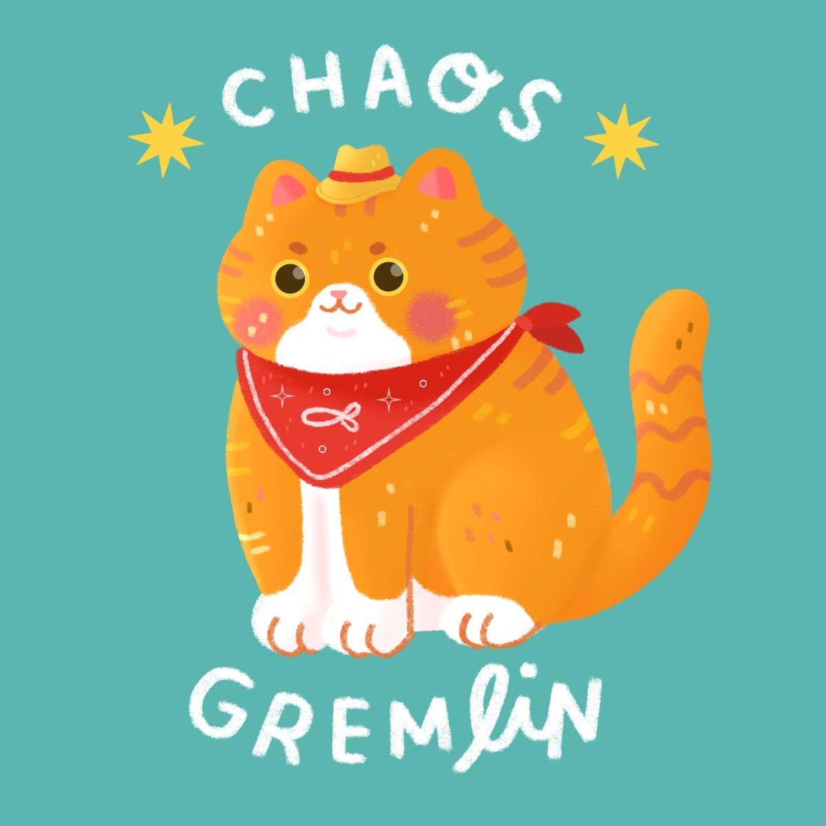 Chaos Gremlin Cat Stickers