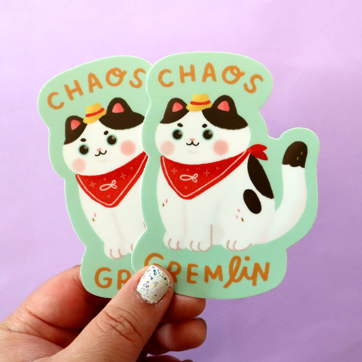 Chaos Gremlin Cat Stickers