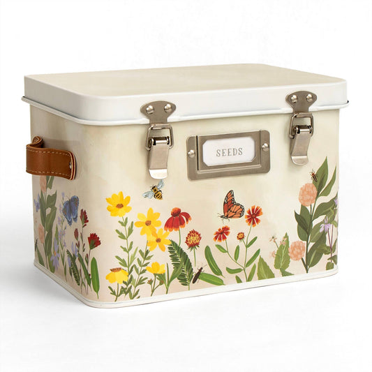 Wildflower Botanicals Tin Seed Storage Box