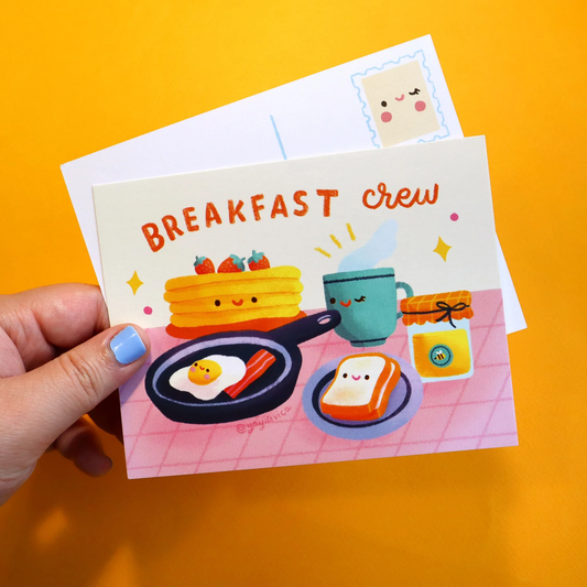 Breakfast Crew Postcard