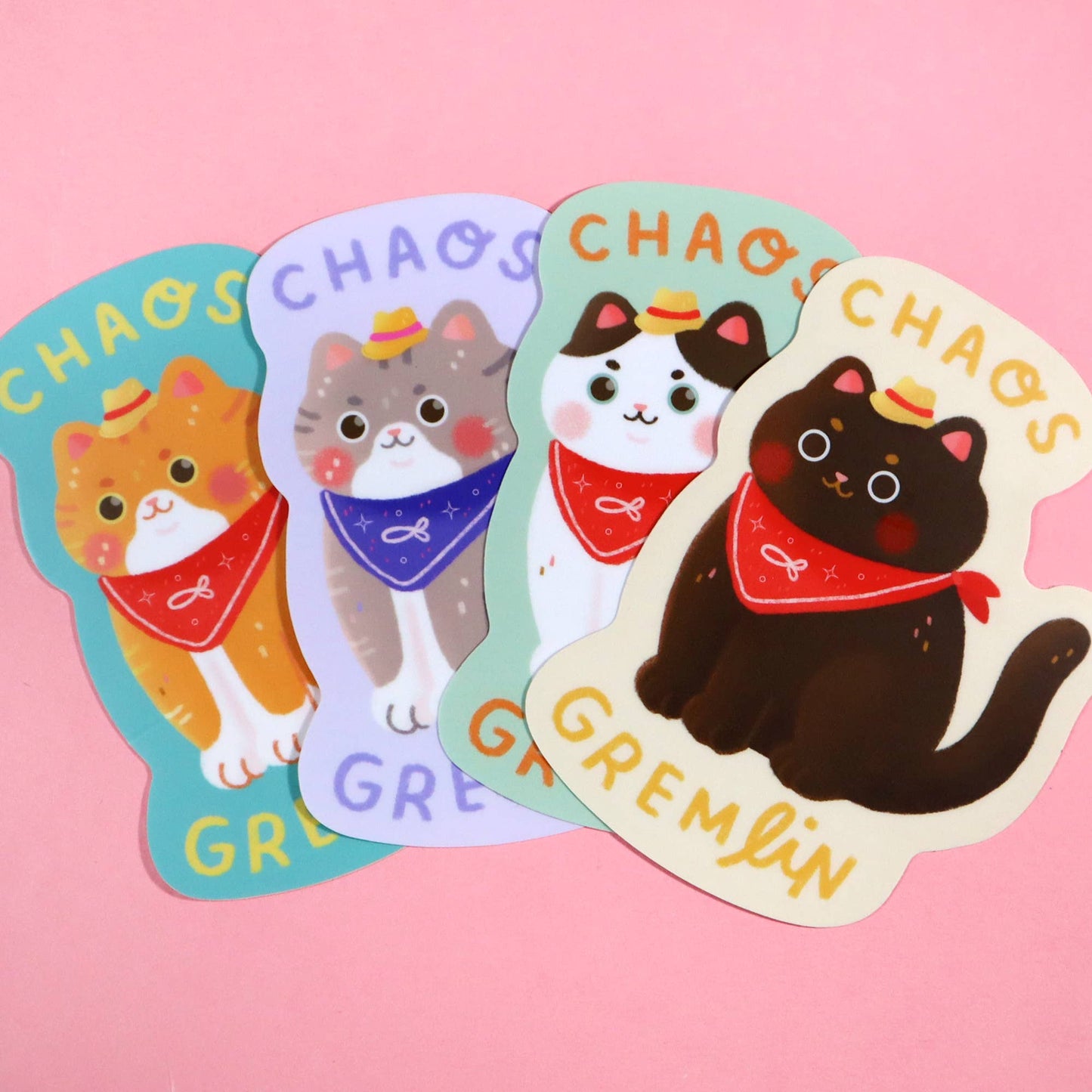 Chaos Gremlin Cat Stickers