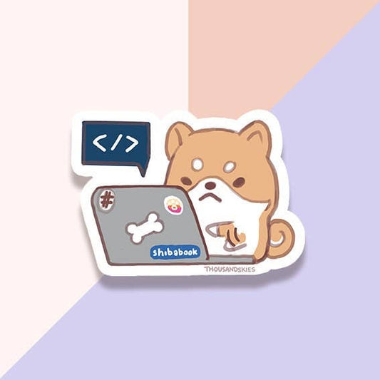Shiba Laptop Sticker